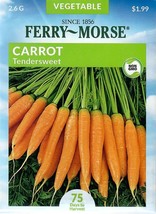 GIB Carrot Tendersweet Vegetable Seeds Ferry Morse 2.6g 12/21 - $8.00