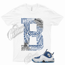 BLESSED T Shirt for Air Penny 2 Atlantic Blue 2023 White Black Metallic Silver - $23.08+