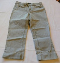 A.N.A. A New Approach Women&#39;s Junior&#39;s Capri Pants Size 4 Denim Grey Jeans GUC - £16.45 GBP
