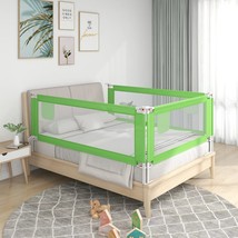 Toddler Safety Bed Rail Green 180x25 cm Fabric - $29.98