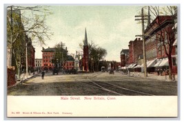 Main Street View New Britain Connecticut CT UNP Unused UDB Postcard O22 - £3.53 GBP