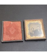 1800s Tintype 2 Distinguished Gentlemen Friends Photo in Union Leather C... - $123.66 CAD