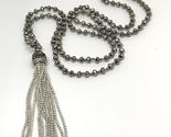 long beaded tassel necklce 30” - $12.08