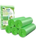 Biodegradable Trash Bags 4-6 Gallon, 100 Counts, Extra Thick Small Trash... - $267.64 MXN
