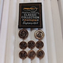 Perma Prest Bronze Blazer Buttons 8 2-Large, 6 Smaller - $12.95