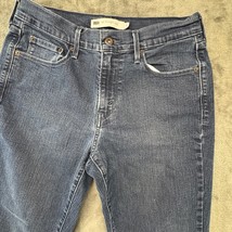 Levi&#39;s 505 Straight Leg Jeans Dark Wash Denim Everyday Casual Size 6 - $599.71 MXN