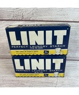 2 Vintage Linit Perfect Laundry Starch Not Opened Great Art and Advertising - $27.15 CAD