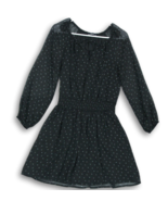 Abercrombie &amp; Fitch Peasant Smock Romantic Sheer Dress Size Sm. Black - $23.99