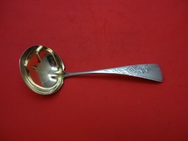 Antique Engraved #8 by Gorham Sterling Silver Gravy Ladle Goldwashed 7 1/4&quot; - £123.06 GBP
