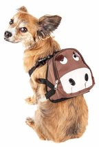 Pet Life ® &#39;Mooltese&#39; Dual-Pocketed Compartmental Animated Dog Harness and Pet B - £17.98 GBP+