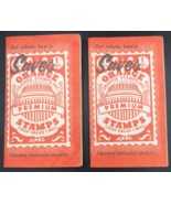 Lot of Two (2) Orange Premium Stamps Books w/ Stamps California - $12.19