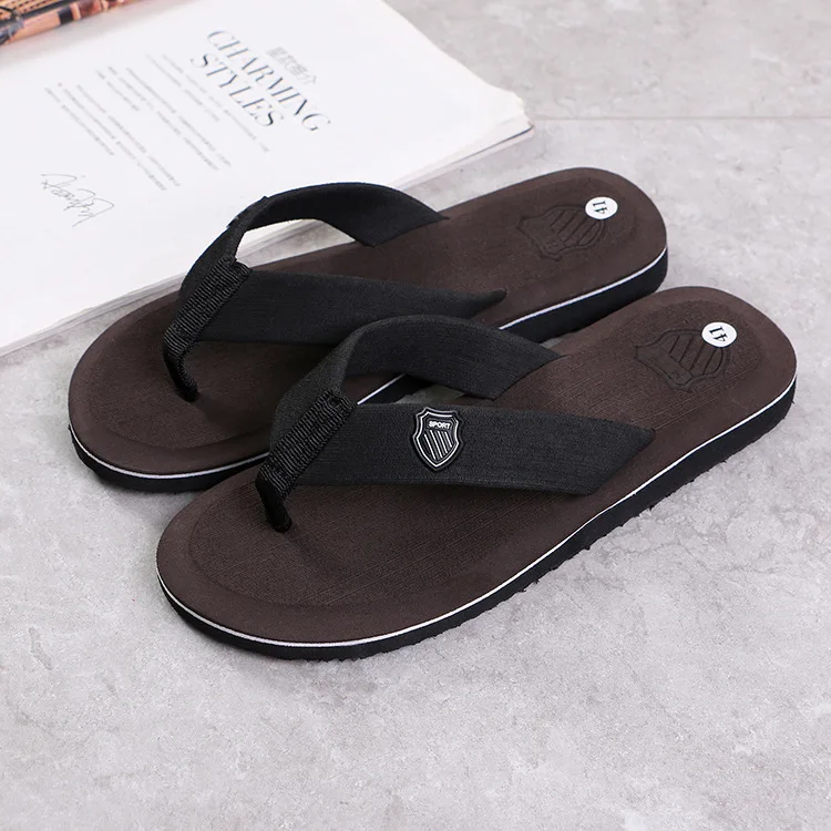 2024 New Arrival Summer Men Flip Flops High Quality Beach Sandals Anti-slip Zapa - £93.88 GBP