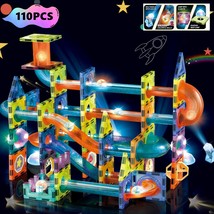 BINZKBB Light Magnetic Tiles Building Blocks for Kids,3D Clear Education... - £29.48 GBP