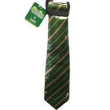 Saint Patrick&#39;s Day Necktie Green Taupe Stripes Tie Men Holiday Irish NE... - $18.99