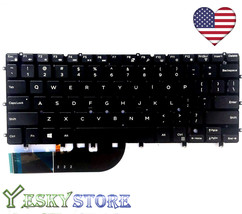 Original New for Dell XPS 13 9343 9350 keyboard US Backlit without frame DKDXH - £31.45 GBP