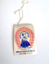 Vintage 1950's American Character Sweet Sue Wrist Tag w/String - $18.99