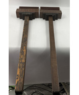 Vintage Book Stand Hymnal Wooden Prayer Holder Stake Kneeling Portable B... - £43.51 GBP