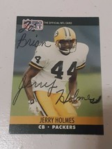Jerry Holmes Green Bay Packers 1990 Pro Set Autograph Card #500 READ DESCRIPTION - $4.94