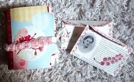 85 + Page Junk Journal Pink White Red Scrapbook Victorian Woman Cottage Rose - £15.00 GBP