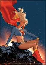 DC Comics Supergirl Sitting In Space Comic Art Refrigerator Magnet NEW UNUSED - £3.92 GBP