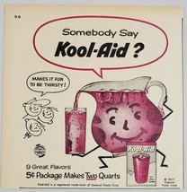 1957 Print Ad Kool-Aid Soft Drink Powder Mix Pitcher Character General Foods - £8.90 GBP