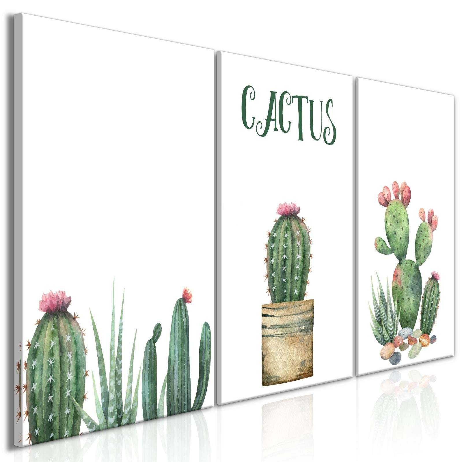 Tiptophomedecor Stretched Canvas Botanical Art - Prickly Flowers - Stretched & F - $99.99