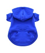 Flex Fit Royal Blue Fleece Hoodie with Rib Trim &amp; Kangaroo Pocket Sizes ... - $34.28 CAD