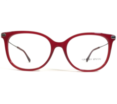 Giorgio Armani Eyeglasses Frames AR7128 5578 Clear Red Silver 53-17-140 - $83.94
