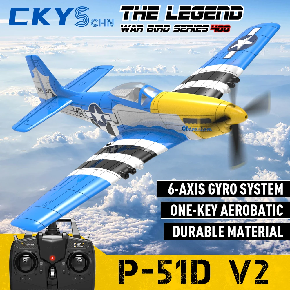 CKYS-CHN P-51 Airbus RC plane Airplane Drone UAV Toys for boys Mini Remote - £122.07 GBP+