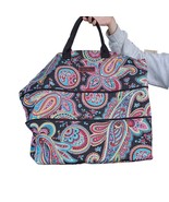 Vera Bradley Paisley Lighten UP Expandable Travel Bag Large 21x19 Colorful - $48.19