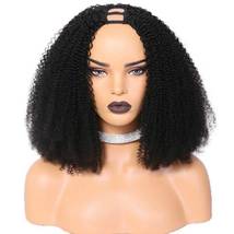 U Part Wig Afro Kinky Curly Human Hair Wigs For Black Women Brazilian - £72.55 GBP+