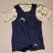 Carters John Lennon Giraffe Baby Toddler Boy Shortalls Overalls T Shirt 9-12 m - £19.42 GBP