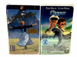 Vintage Flipper &amp; The Sound of Music VHS Video Tape Movies New &amp; Sealed 1996  - £8.77 GBP