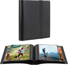 5X7 Photo Album Holds 64 Photos Black Inner Pages with Strong Elastic Ba... - €11,70 EUR