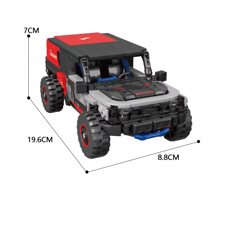 New 438PCS Off Road Rally Car Building Blocks City SUV Racing Vehicle Model - $23.99
