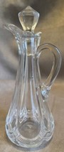 Vtg Hand Blown Glass Cruet Decanter W/ Glass Stopper 1940’S Design - $19.30