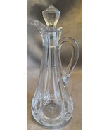 VTG HAND BLOWN GLASS CRUET DECANTER W/ GLASS STOPPER 1940’S DESIGN - $19.30