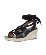 Patricia Nash Women&#39;s Riva Leather Wedge Sandals - Black - €58,99 EUR