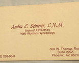 Vintage Normal Obstetrics Business Card Ephemera Phoenix Arizona BC10 - $3.95