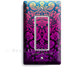 Damask purle ornament pattern beautiful bright colors single GFCI light ... - £14.93 GBP