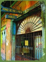 Preservation Hall Jazz Music New Orleans Louisiana Vacation Travel Metal Sign - £14.34 GBP