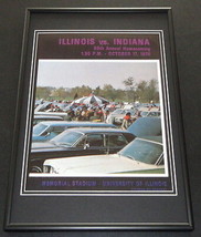 1970 Illinois vs Indiana Football Framed 10x14 Poster Official Repro - £37.01 GBP