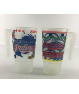 Cleveland Indians MLB Souvenir Cup Beer Mugs Vintage 2000 Chief Wahoo Ba... - $29.65