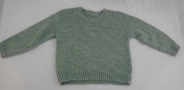  Handmade Vintage  1970&#39;s Green Crew Neck Long Sleeve Knit Sweater Boys ... - £10.08 GBP