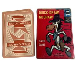 Vintage 1961 Quick Draw McGraw Card Game by Ed-U-Cards *Read* - $8.42