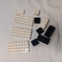 Lego Duplo - Lot Of 11 White and Black Bricks Large/Small Pieces Parts Landscape - £4.73 GBP