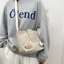 Youda Winter Fashion Women Bags Corduroy Mini Phone Pouch Classic Messenger Bag  - £18.68 GBP