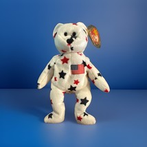 Adorable Retired Ty Beanie Baby Glory The Bear 1997 - With Collector&#39;s Case - $12.99
