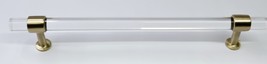 Signature Hardware 450364 12&quot; Beryn Acrylic Appliance Pull - Satin Brass - $42.90