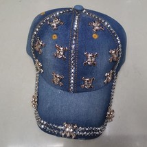 Washed Old Cowboy Hat Diamond-Encrusted Baseball Cap British Shade Cap - $14.00